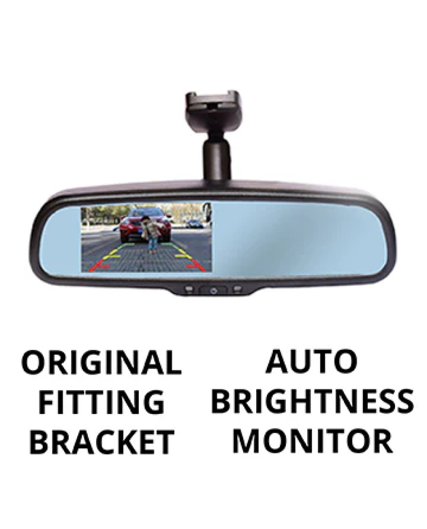 Blackcat Car Reverse Camera with Full Auto-Dimming Mirror